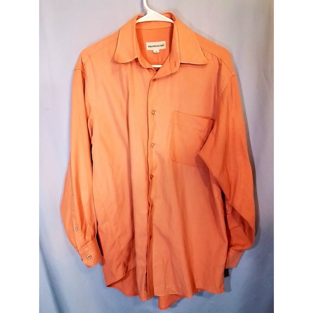 Pronto Uomo men's  salmon colored dress shirt